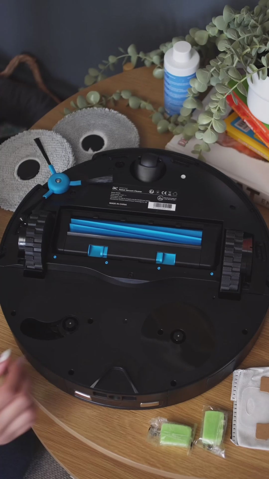 A Bcdroid A10 Ultra 2026 Flagship with 3 First Inno: 1Detachable Brush(Save Knees), 2Deodorizing(Save Nose), 3Dual-Water(4X) | AI Cam, Two-Way Audio, Pet Finder | Auto Wash/Dry, Self-Empty, Multi-Map | US/AU/EU Socket | Ships in 1 Day